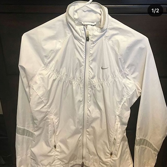 Women’s Nike White Windbreaker Sz S - Picture 1 of 1